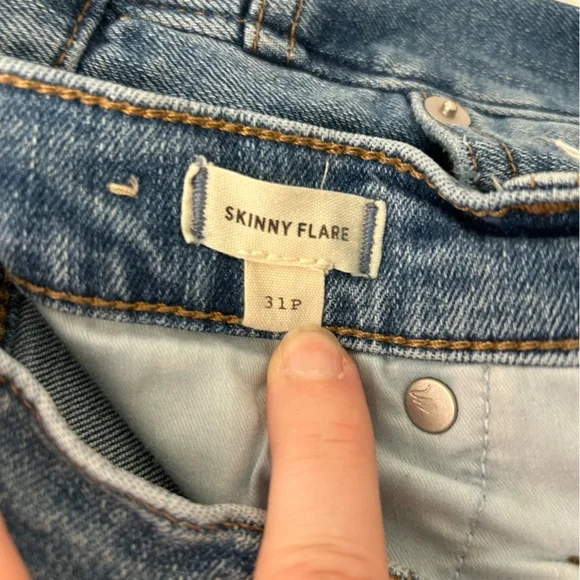 Madewell Skinny Flare Jeans High Rise Medium Wash Size 31P (27” Inseam) - Picture 6 of 6